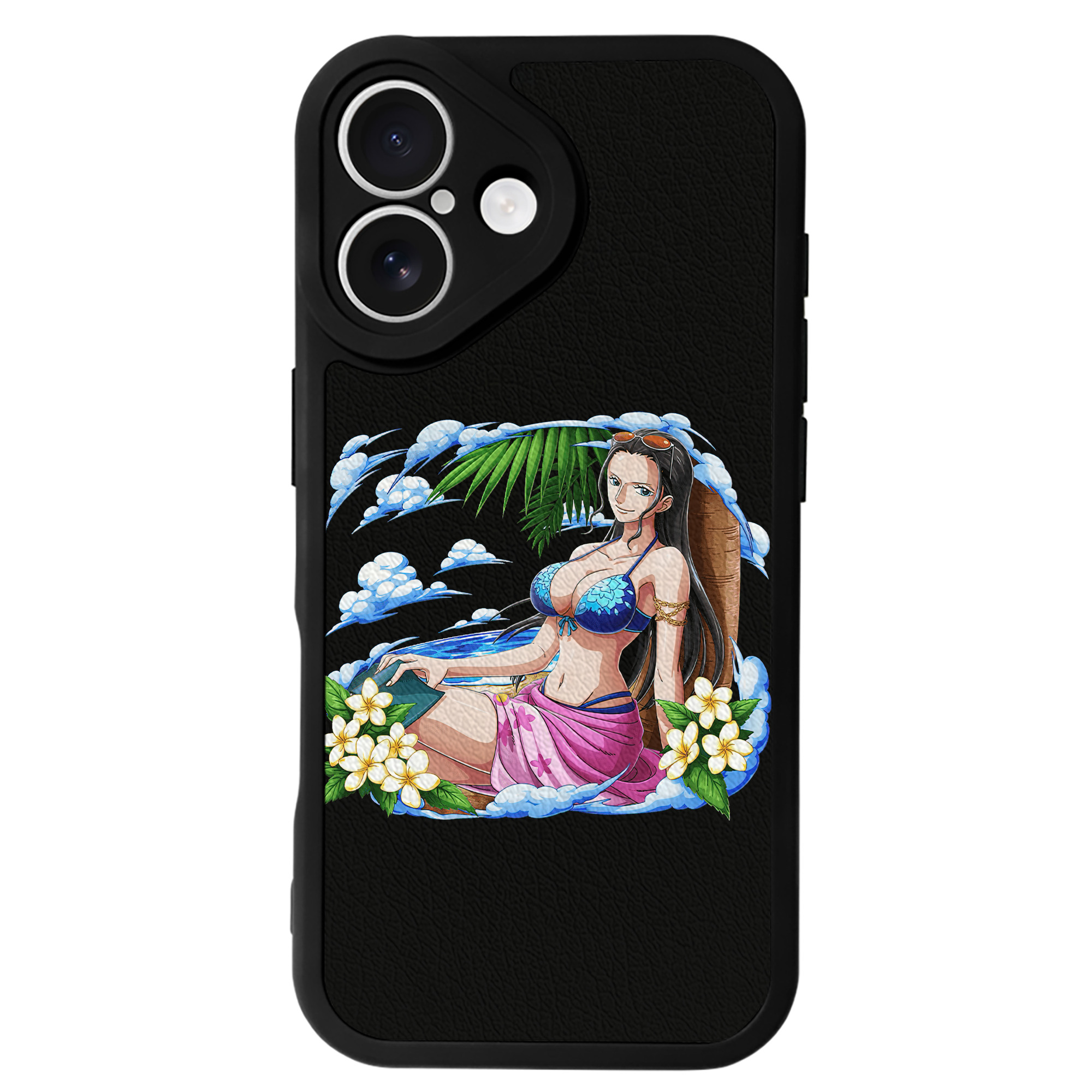 （画像用） ワンピース ニコ・ロビン ONE PIECE Nico Robin 【iPhone 16シリーズ対応】シリコンスマホケース（レザー調） 材質：シリコン